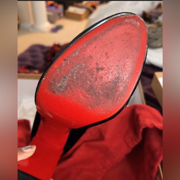 Mariposa 120 Velvet Christian Louboutin bootie, size 39 - Picture 3 of 7